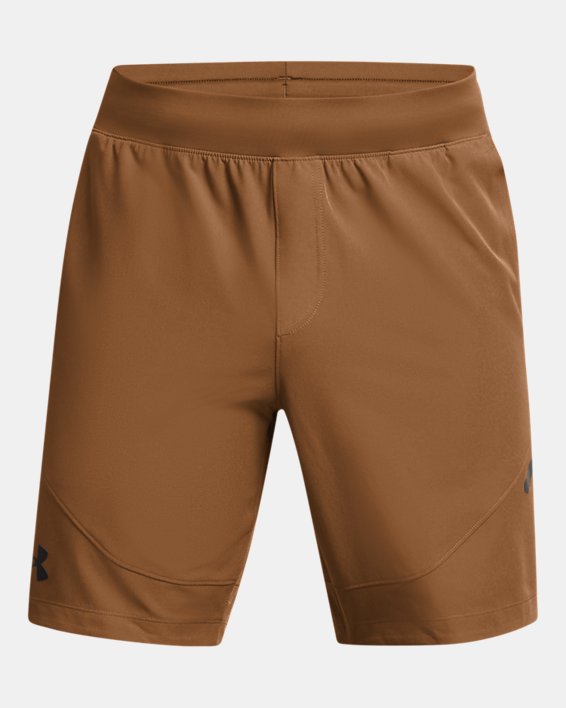 Men's UA Unstoppable Shorts in Brown image number 4